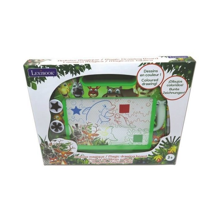 Ardoise magique Les Animaux format A5 avec accessoires magnétiques po
