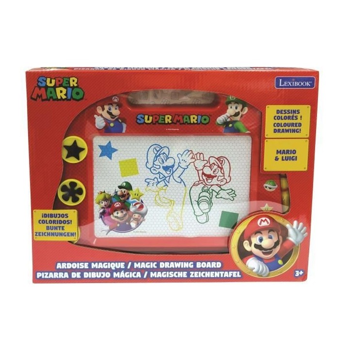 SUPER MARIO Ardoise magique format A5 avec accessoires magnétiques po