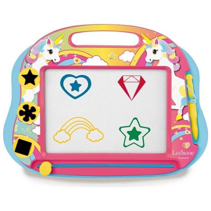 Ardoise magique Licorne format A5 avec accessoires magnétiques pour d