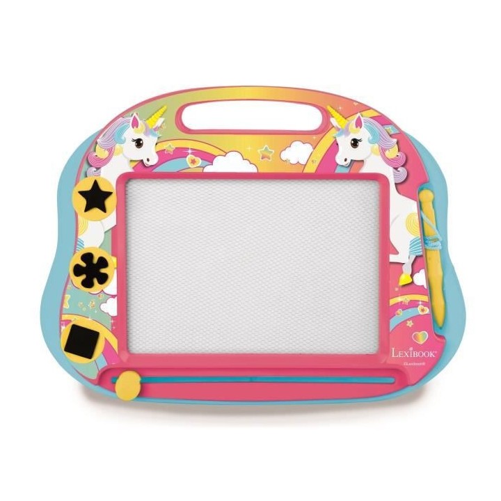 Ardoise magique Licorne format A5 avec accessoires magnétiques pour d