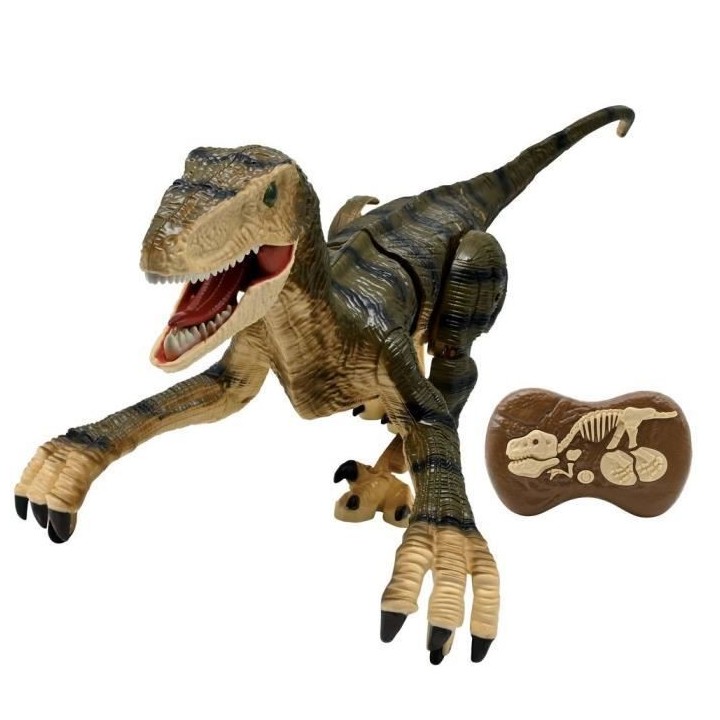 LEXIBOOK - Velociraptor 45 cm - Dinosaure de simulation télécommand