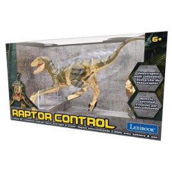 LEXIBOOK - Velociraptor 45 cm - Dinosaure de simulation télécommandé - Français