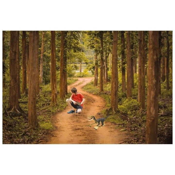 LEXIBOOK - Velociraptor 45 cm - Dinosaure de simulation télécommand