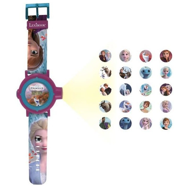 LA REINE DES NEIGES Montre digitale avec projection de 20 images - LEX
