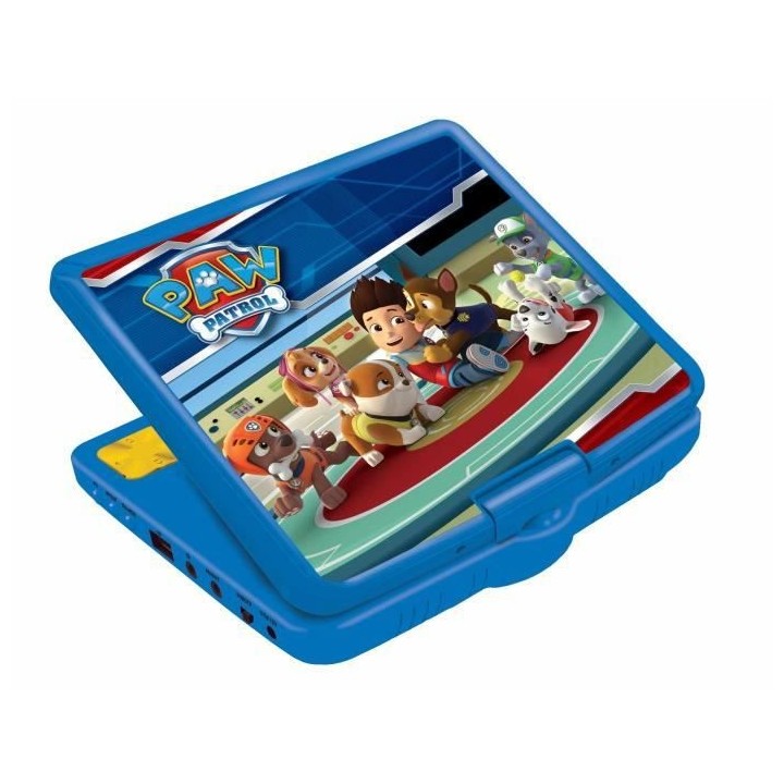 PAT' PATROUILLE Lecteur DVD portable enfant écran LCD 7” LEXIBOOK -