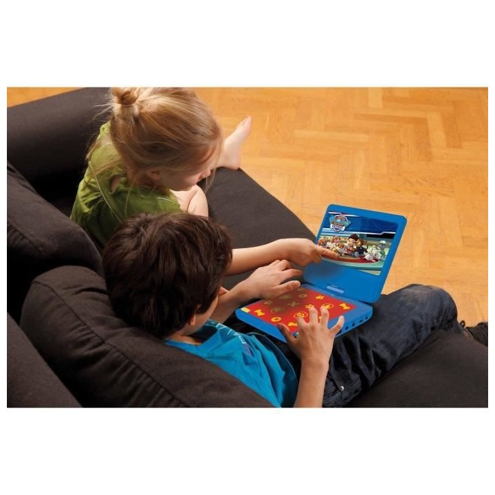 PAT' PATROUILLE Lecteur DVD portable enfant écran LCD 7” LEXIBOOK -