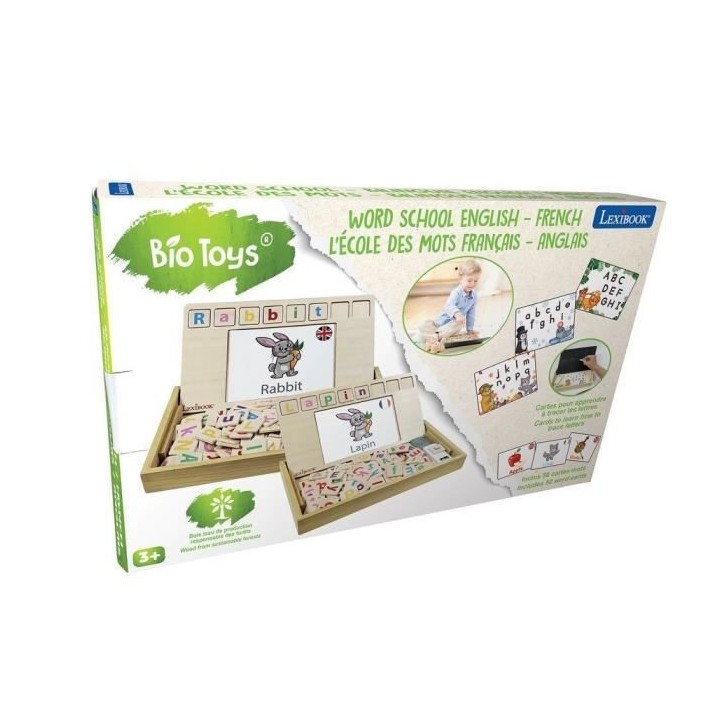 LEXIBOOK - Bio Toys - L'Ecole des mots bilingue Français / Anglais