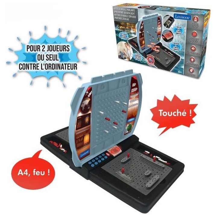 BATAILLE NAVALE électronique parlante et lumineuse - 1 a 2 joueurs (F