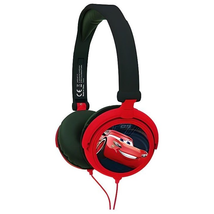 CARS Casque stéréo enfant LEXIBOOK - pliable et ajustable