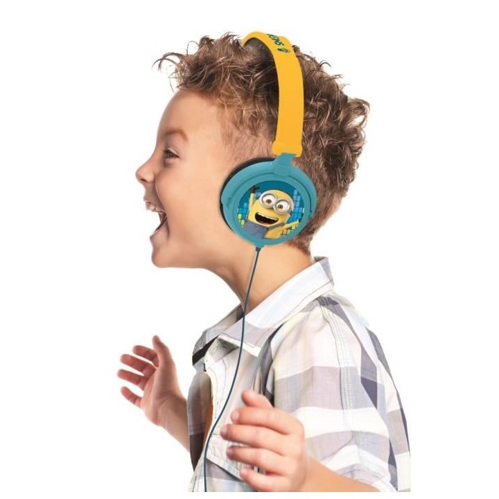 LES MINIONS Casque stéréo enfant LEXIBOOK - pliable et ajustable