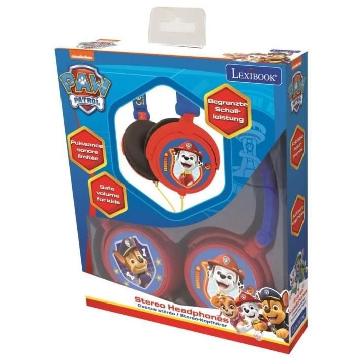 PAT' PATROUILLE Casque Casque stéréo filaire pliable pour enfants av