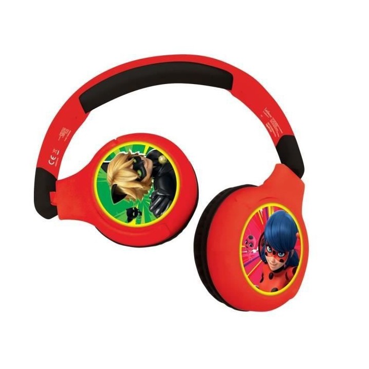 MIRACULOUS - Casque 2 en 1 Bluetooth - Filaire confortable et pliable