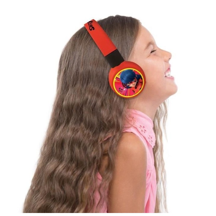 MIRACULOUS - Casque 2 en 1 Bluetooth - Filaire confortable et pliable