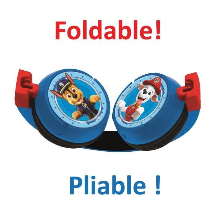 PAT' PATROUILLE - Casque 2 en 1 Bluetooth - Filaire confortable et pli