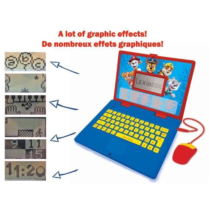 PAT' PATROUILLE - Ordinateur Educatif Bilingue (FR/EN) Enfant - LEXIBO