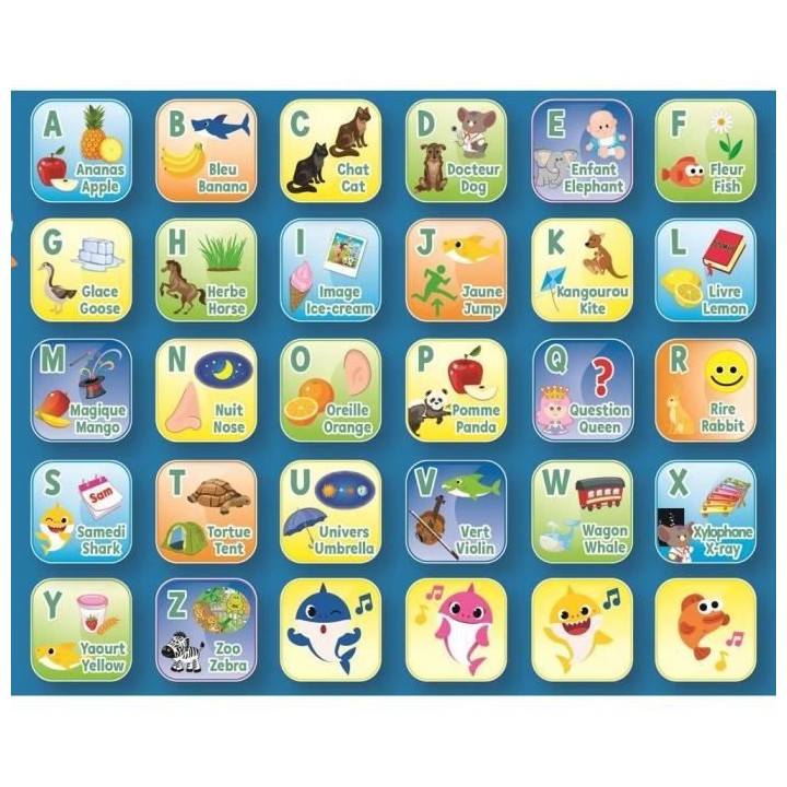 Tablette Éducative Bilingue Baby Shark (Français/Anglais)