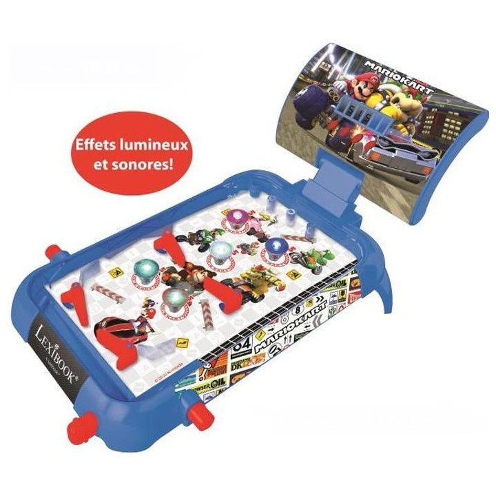 MARIO KART Flipper électronique avec effets lumineux et sonores - LEX