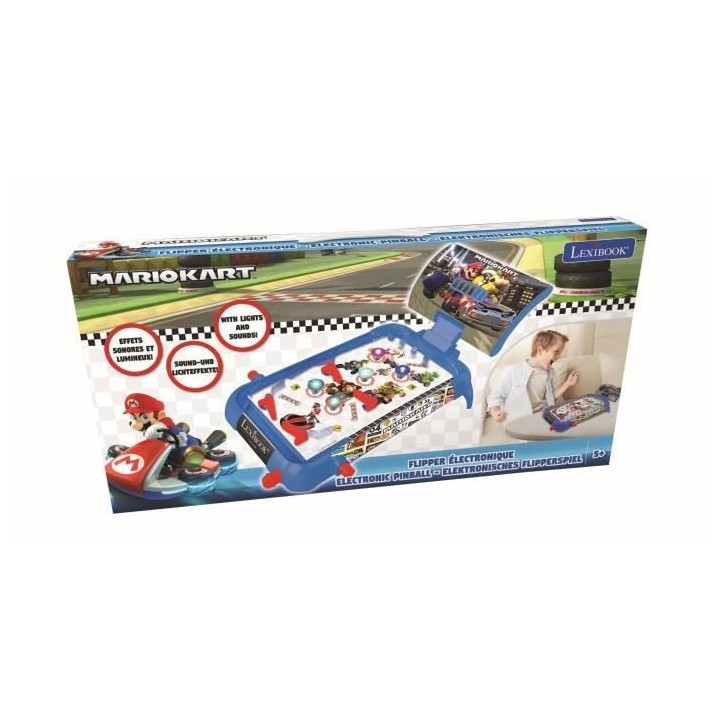 MARIO KART Flipper électronique avec effets lumineux et sonores - LEX
