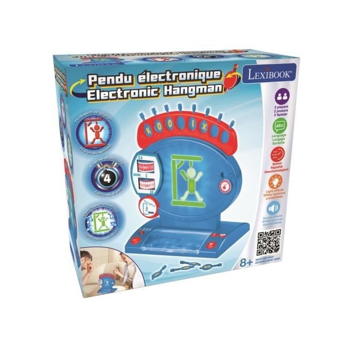 PENDU Jeu de société électronique LEXIBOOK - 2 joueurs - 8 ans et +