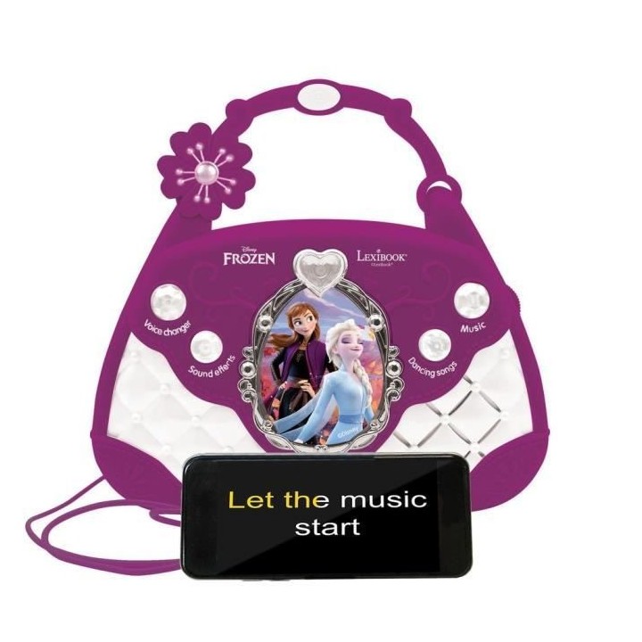 LA REINE DE NEIGE - Sac a Main Enceinte Musicale - Micro