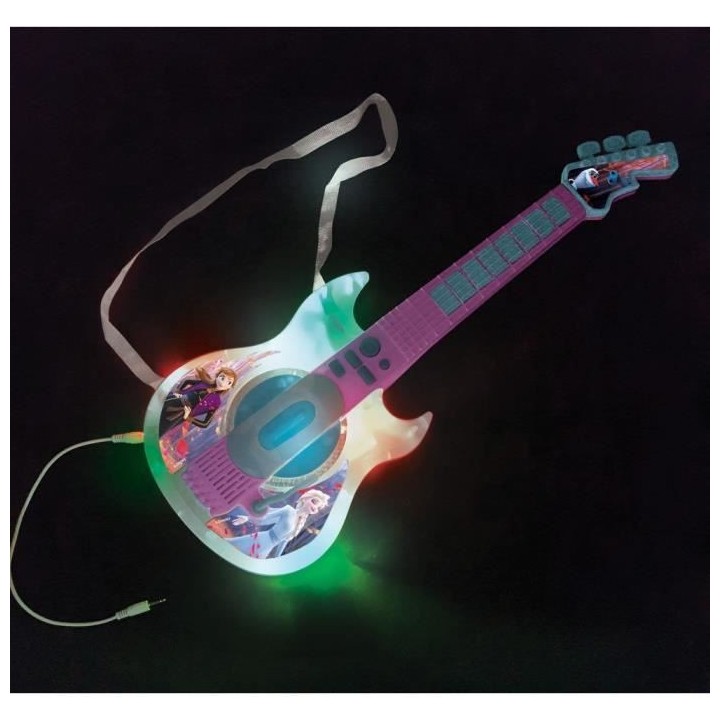 LA REINE DES NEIGES - Guitare Électronique Lumineuse avec lunettes é