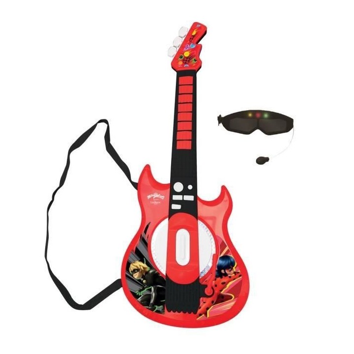 MIRACULOUS - Guitare Électronique Lumineuse avec lunettes équipées