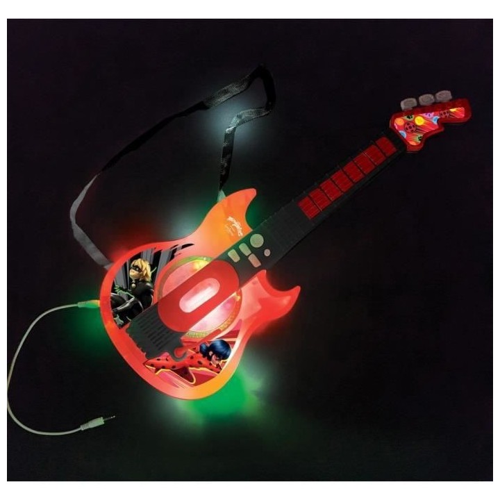 MIRACULOUS - Guitare Électronique Lumineuse avec lunettes équipées
