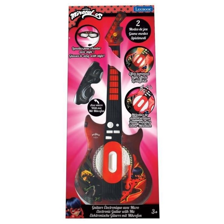 MIRACULOUS - Guitare Électronique Lumineuse avec lunettes équipées