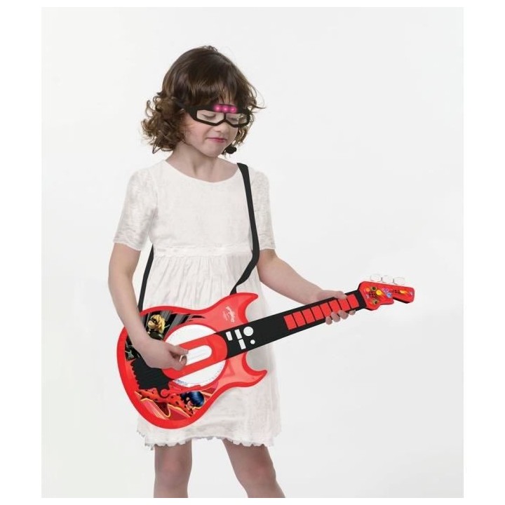 MIRACULOUS - Guitare Électronique Lumineuse avec lunettes équipées