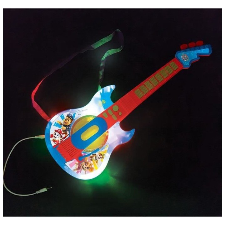 PAT PATROUILLE - Guitare Électronique Lumineuse 59cm - Lunettes et Mi