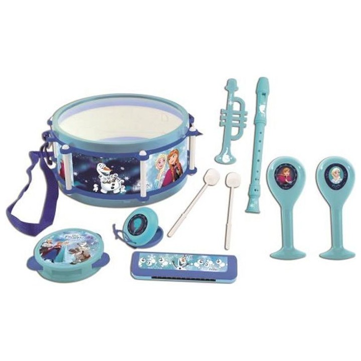 LA REINE DES NEIGES Set musical de 7 instruments de musique enfant