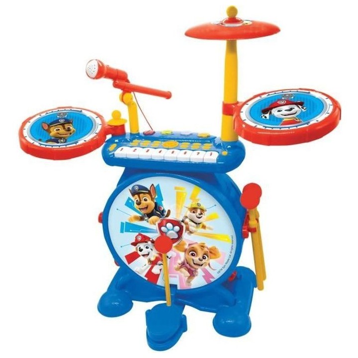 PAT PATROUILLE - Batterie Electronique Lumineuse Complete 3 en 1 - Cla