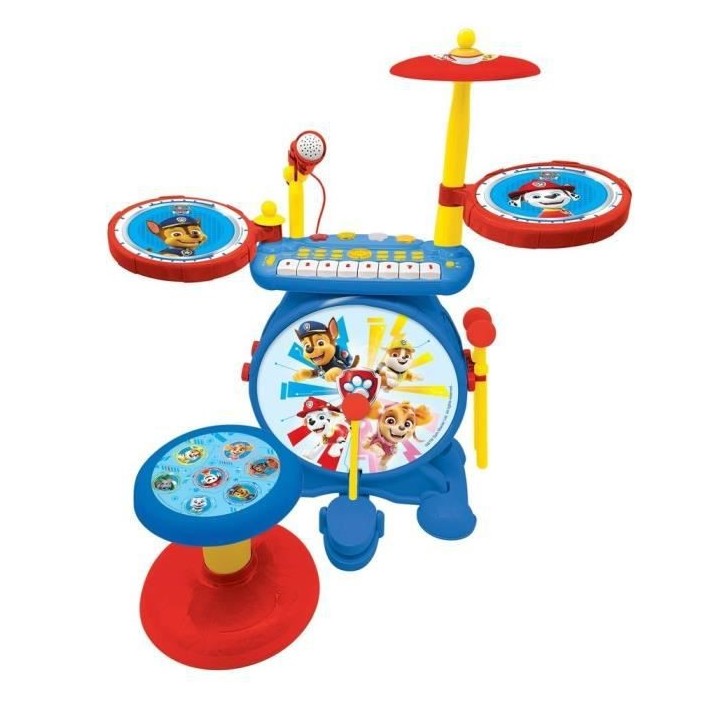 PAT PATROUILLE - Batterie Electronique Lumineuse Complete 3 en 1 - Cla