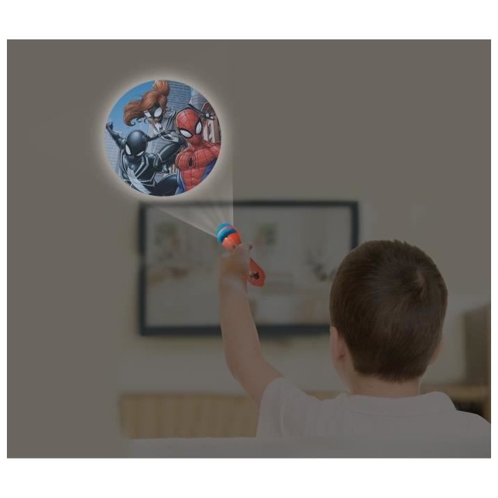 SPIDER-MAN - Projecteur a histoires et lampe torche - LEXIBOOK