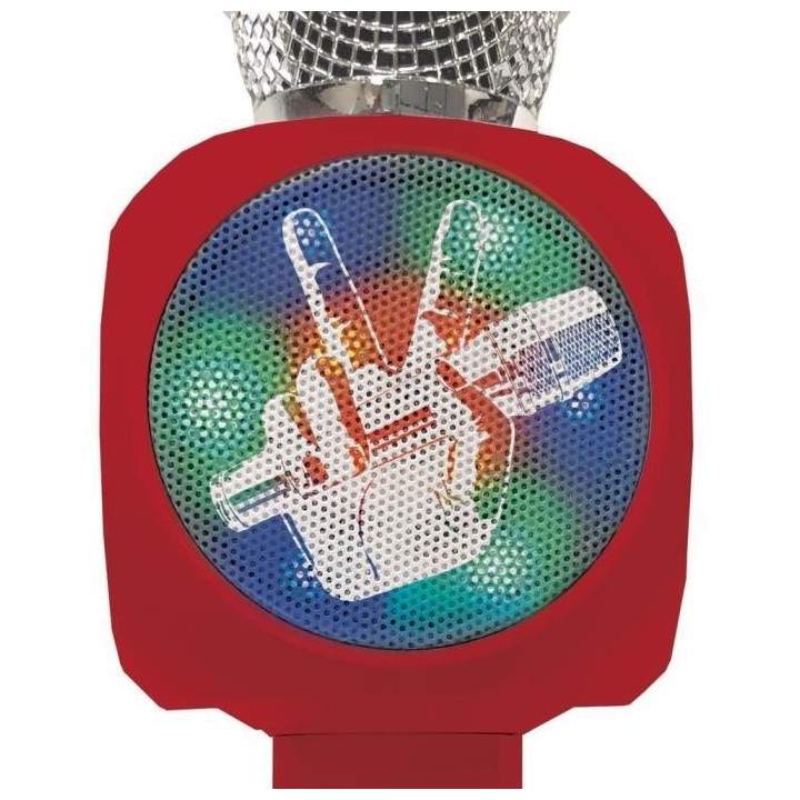 THE VOICE - Micro Karaoké sans fil avec enceinte Bluetooth intégrée