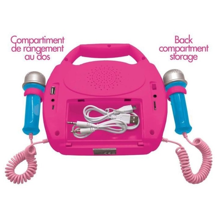 DISNEY PRINCESS - Enceinte Bluetooth - Effets Lumineux et Micros et ba