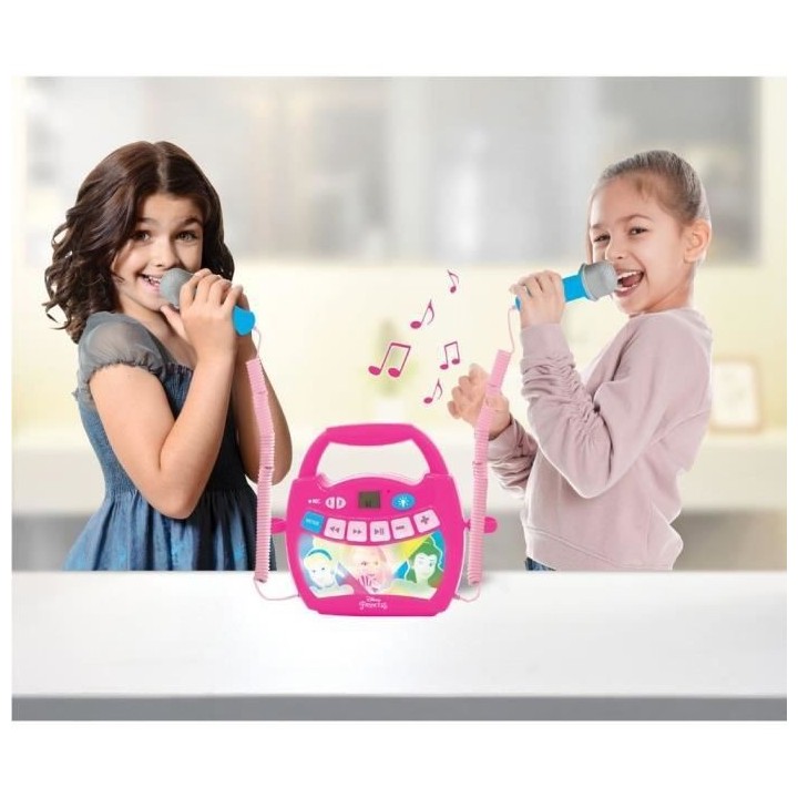 DISNEY PRINCESS - Enceinte Bluetooth - Effets Lumineux et Micros et ba