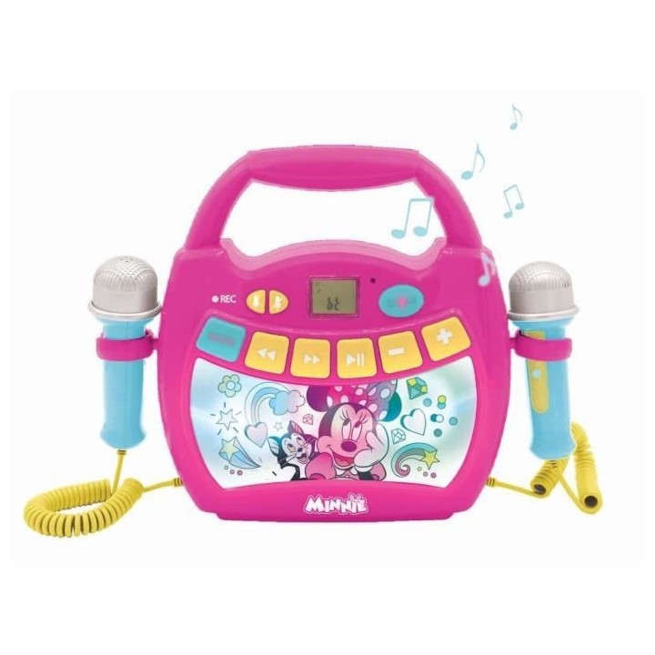 MINNIE MOUSE - Enceinte Bluetooth - Effets Lumineux, Micros et Batteri