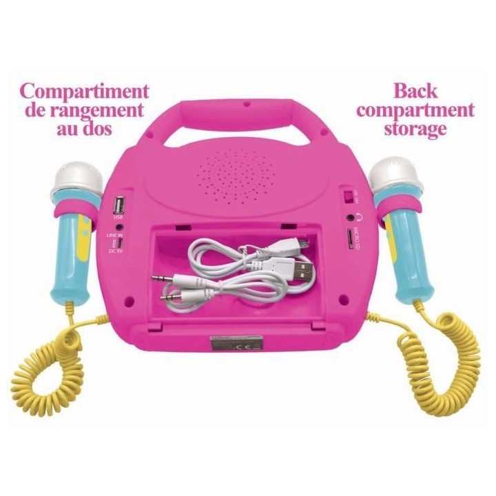 MINNIE MOUSE - Enceinte Bluetooth - Effets Lumineux, Micros et Batteri