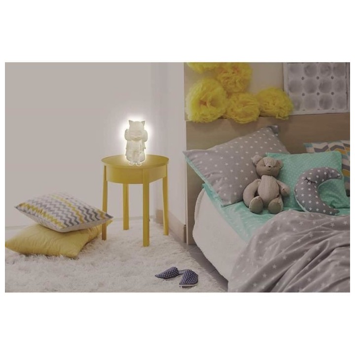 PYJAMASQUES - Veilleuse LED - Changement de couleurs, matiere anti-cho