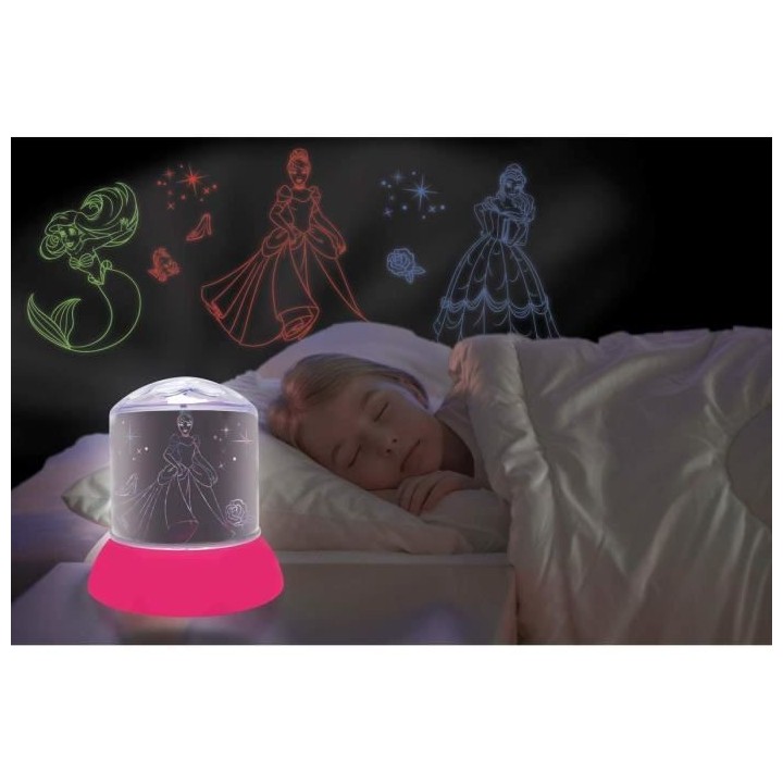 DISNEY PRINCESSES - Veilleuse LED avec Projections 3 couleurs - LEXIBO