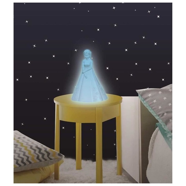 LA REINE DES NEIGES - Veilleuse LED Elsa - Changement de couleurs, mat