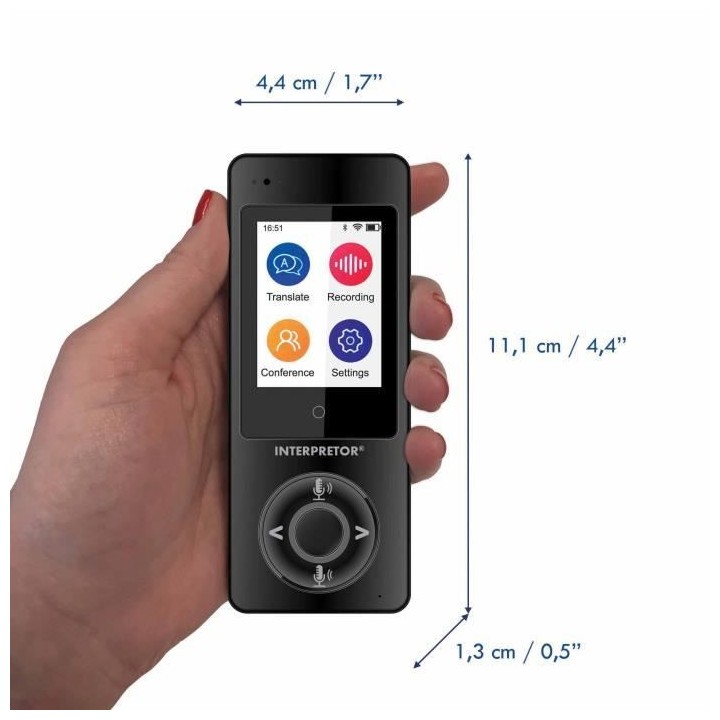 LEXIBOOK Interpretor Traducteur vocal instantané basé sur l'intellig