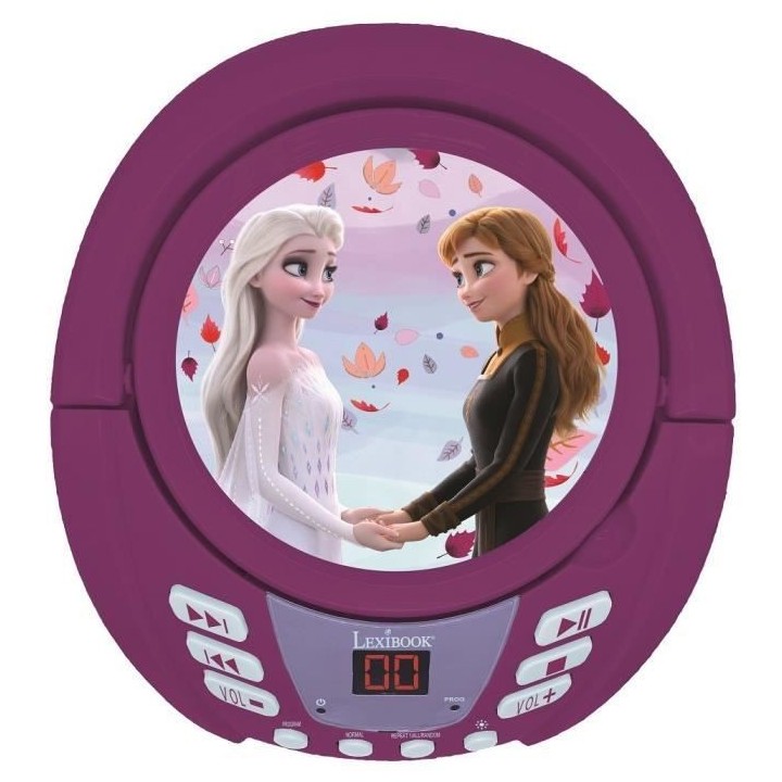Lecteur CD Bluetooth La Reine des Neiges avec Effets Lumineux