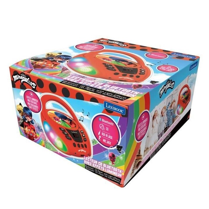 MIRACULOUS - Lecteur CD Bluetooth - Lumineux