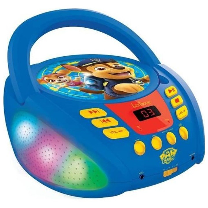 Lecteur CD Bluetooth La Pat' Patrouille avec Effets Lumineux