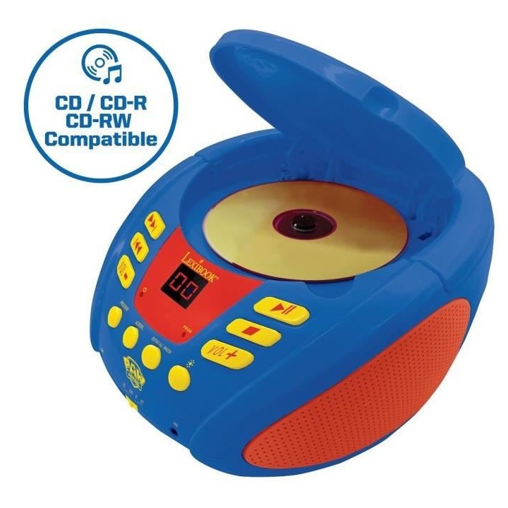 Lecteur CD Bluetooth La Pat' Patrouille avec Effets Lumineux