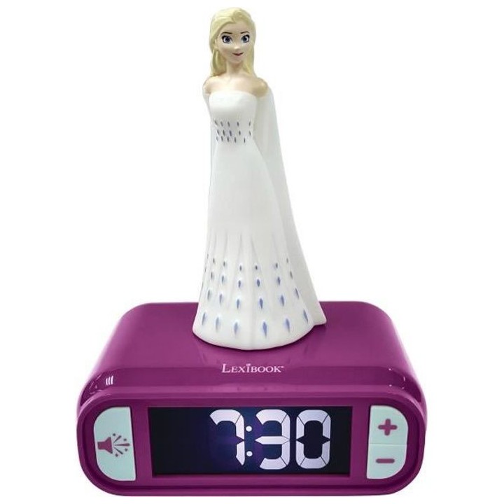 LA REINE DES NEIGES 2 - Réveil digital Elsa avec veilleuse lumineuse