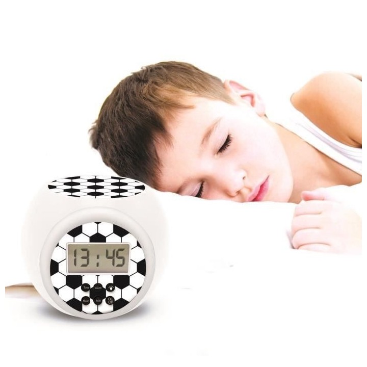 Réveil projecteur édition Football fonction minuteur LEXIBOOK