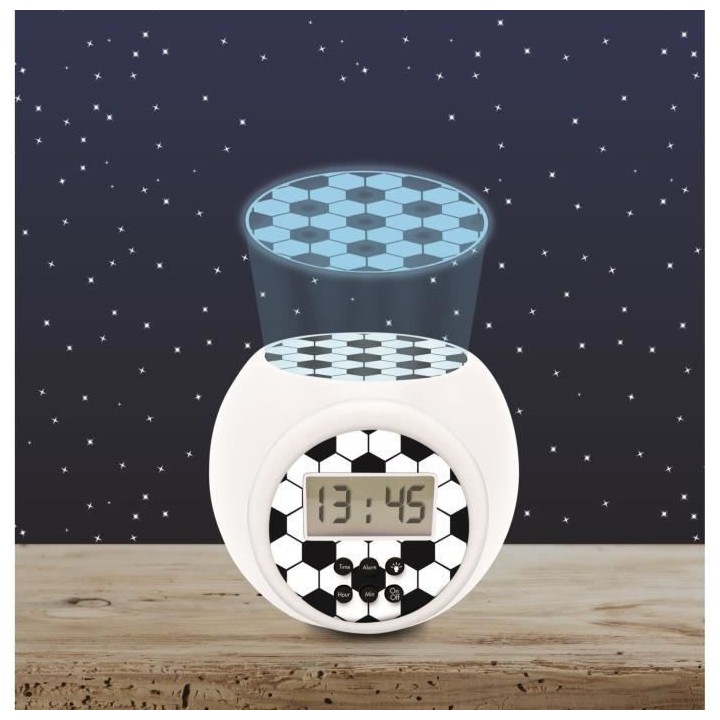 Réveil projecteur édition Football fonction minuteur LEXIBOOK